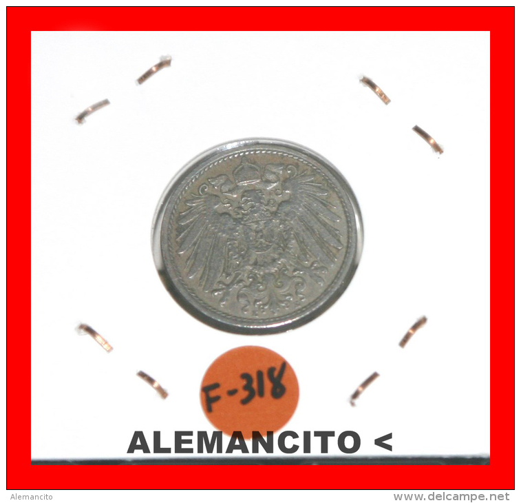 ALEMANIA  - IMPERIO - DEUTSCHES REICH - AÑO 190-E - 10 Pfennig