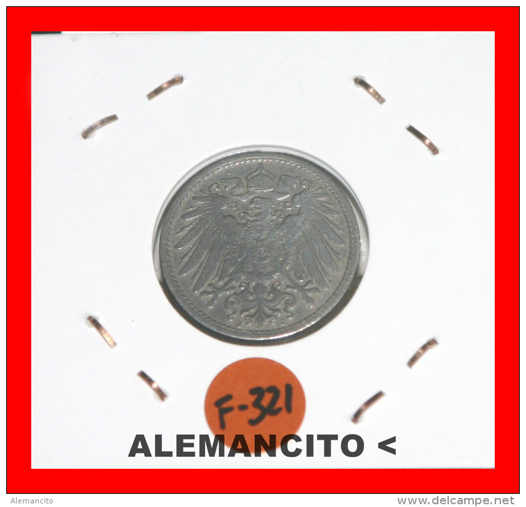 ALEMANIA  - IMPERIO - DEUTSCHES REICH - AÑO 1906-J - 10 Pfennig