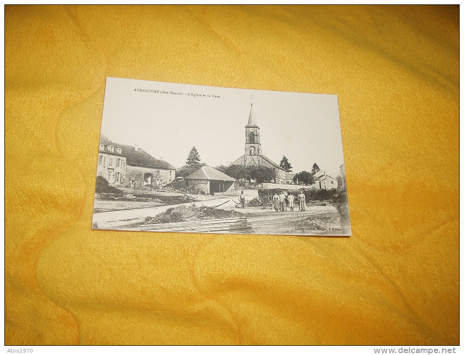 CARTE POSTALE ANCIENNE NON CIRCULEE DATE ?. / AVRECOURT.- L'EGLISE ET LA CURE. - Autres & Non Classés