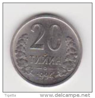 UZBEKISTAN   20 TIYIN   ANNO 1994 - Usbekistan