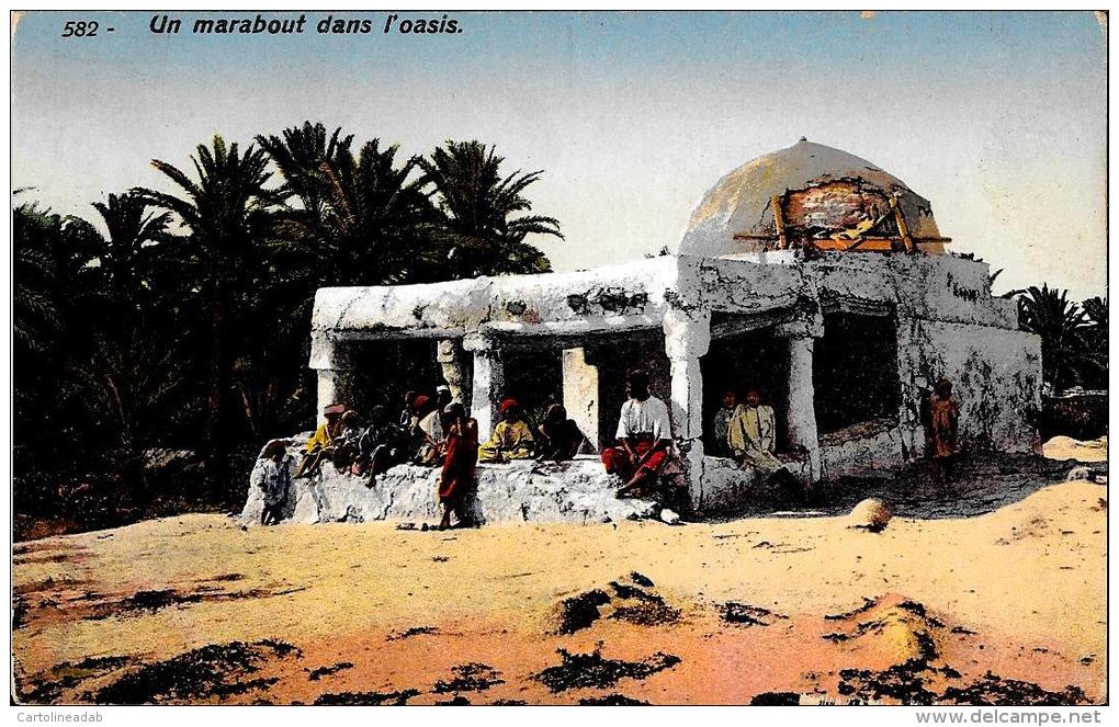 [DC4302] CARTOLINA - TUNISIA - UN MARABOUT DANS L'OASIS - Non Viaggiata - Old Postcard - Tunisia