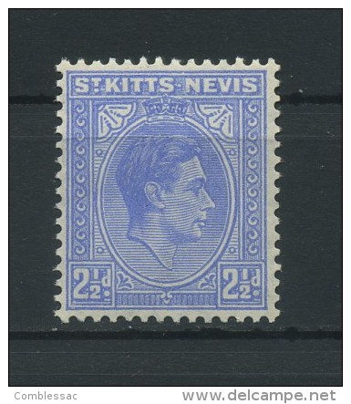 SAINT  KITTS NEVIS   1938     2 1/2d  Bright  Ultramarine     MNH - St.Kitts And Nevis ( 1983-...)