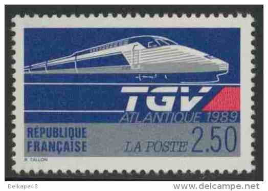 France Rep. Française 1989 Mi 2743 YT 2607 SG 2900 ** TGV “Atlantique” Express Train / Hochgeschwindigkeitszug - Treinen