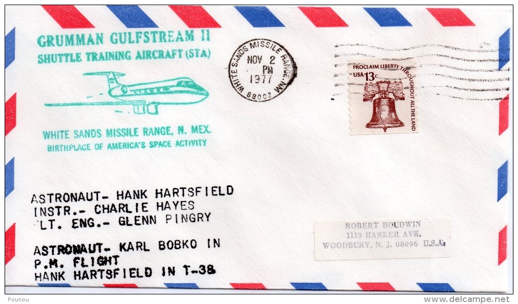 &#9733; US - GRUMMAN GULFSTREAM II - HANK HARTSFIELD IN T-38 (8045) - Etats-Unis