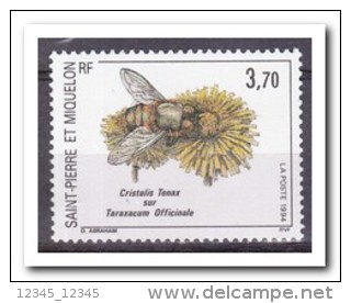 Saint-Pierre Et Miquelon 1994, Postfris MNH, Flowers, Bees - Ongebruikt