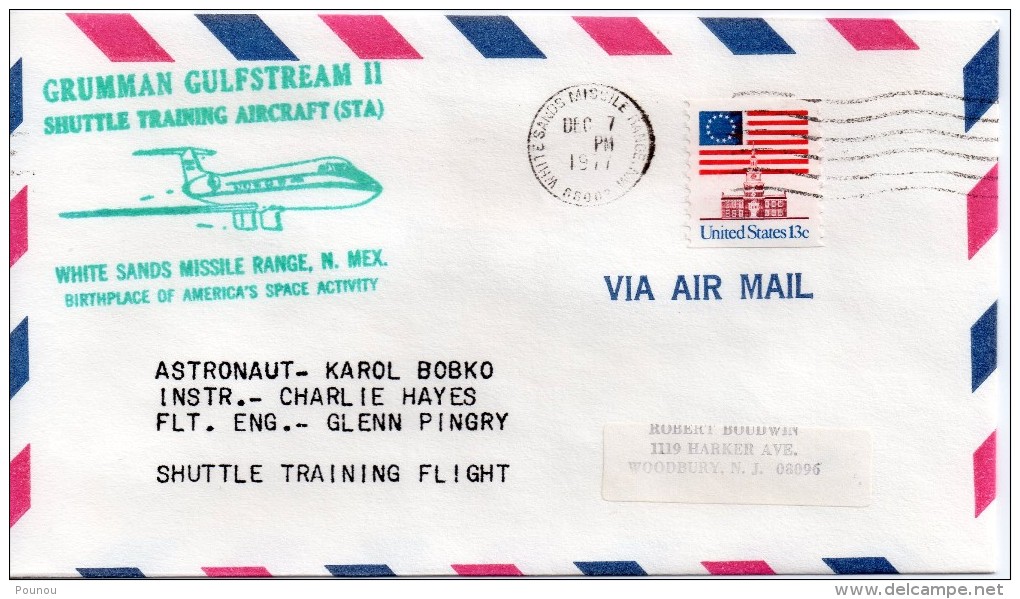 &#9733; US - GRUMMAN GULFSTREAM II - SHUTTLE TRAINING FLIGHT (8055) - United States