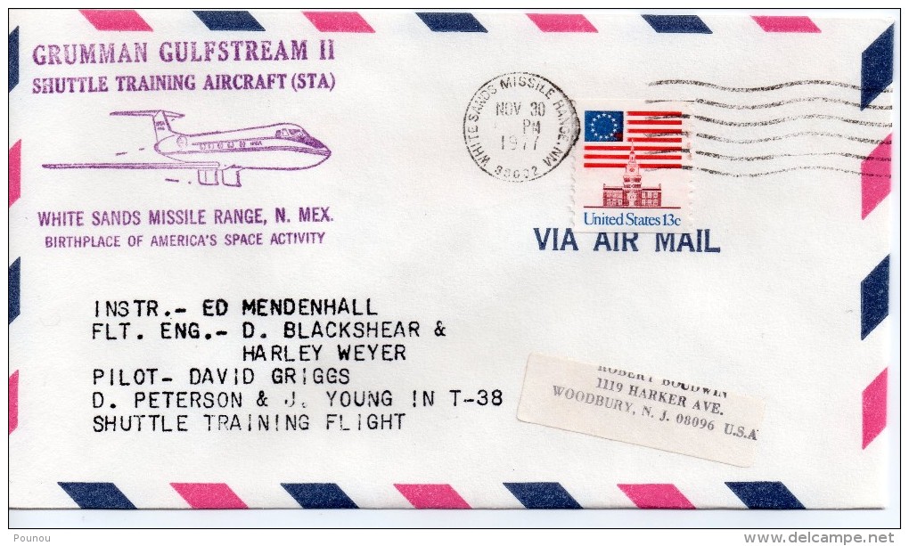 &#9733; US - GRUMMAN GULFSTREAM II - SHUTTLE TRAINING FLIGHT (8058) - Etats-Unis