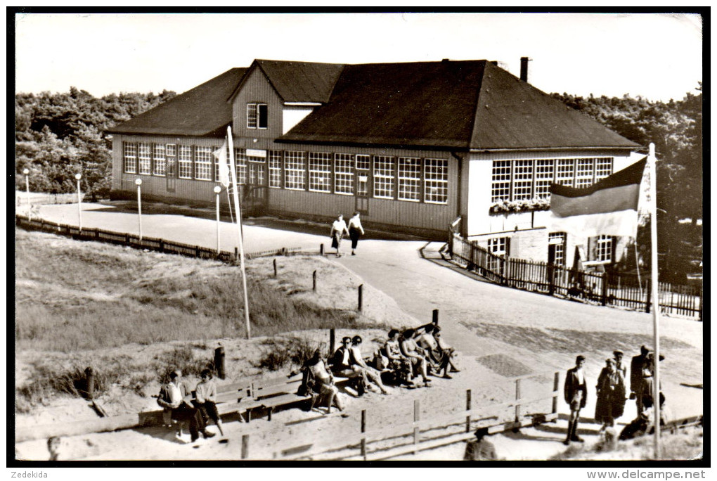 1149 Portofrei - Alte Foto Ansichtskarte Prerow Darß, HO Gaststätte Dühnenhaus Gel 1953 - Seebad Prerow