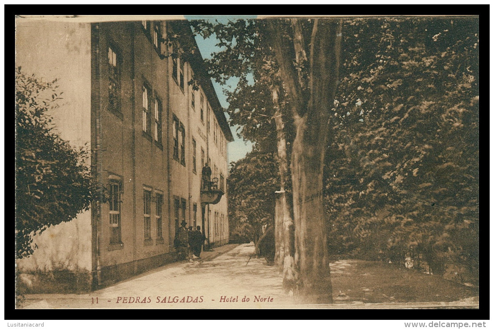 PEDRAS SALGADAS - HOTEIS E RESTAURANTES -Hotel  Do Norte   ( Ed. Bazar Araujo)  Carte Postale - Vila Real