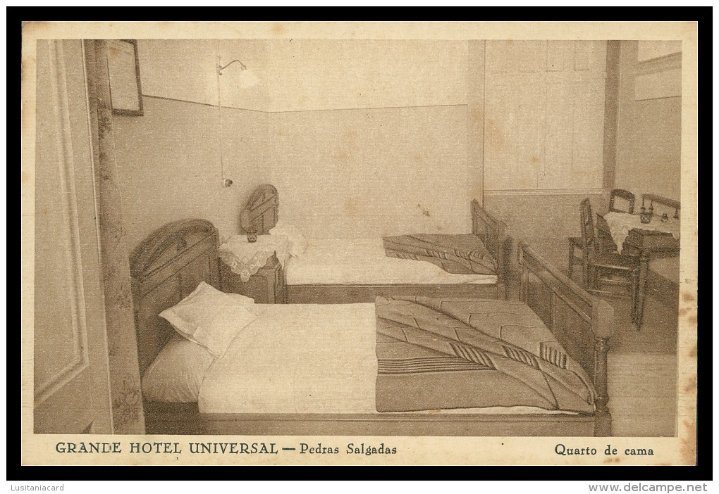 PEDRAS SALGADAS - HOTEIS E RESTAURANTES -Hotel Universal- Quarto De Cama( Ed. Neogravura Lda.)  Carte Postale - Vila Real