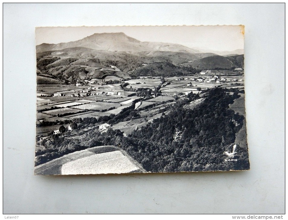 Carte Postale Ancienne : En Avion Au-dessus De SAINT-PEE SUR NIVELLE : Vue Panoramique , En 1962 - Urrugne