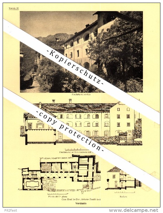 Photographien / Ansichten , 1936 , Verdasio , Rasa , Intragna , Centovalli , Prospekt , Architektur , Fotos !!! - Centovalli