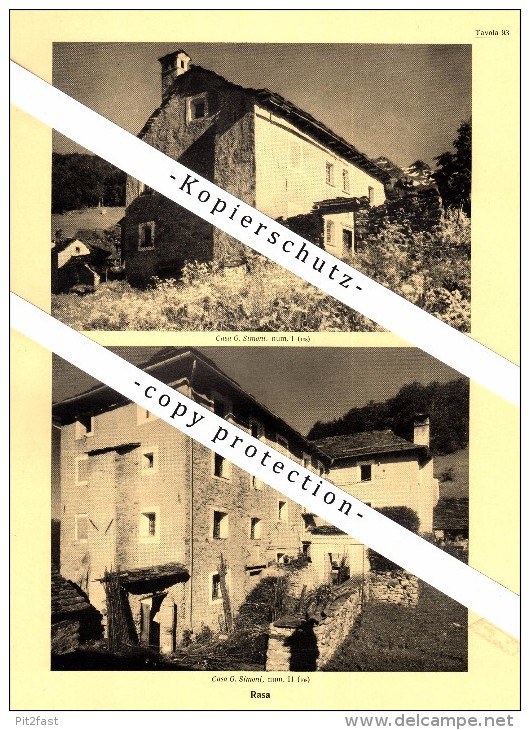 Photographien / Ansichten , 1936 , Verdasio , Rasa , Intragna , Centovalli , Prospekt , Architektur , Fotos !!! - Centovalli