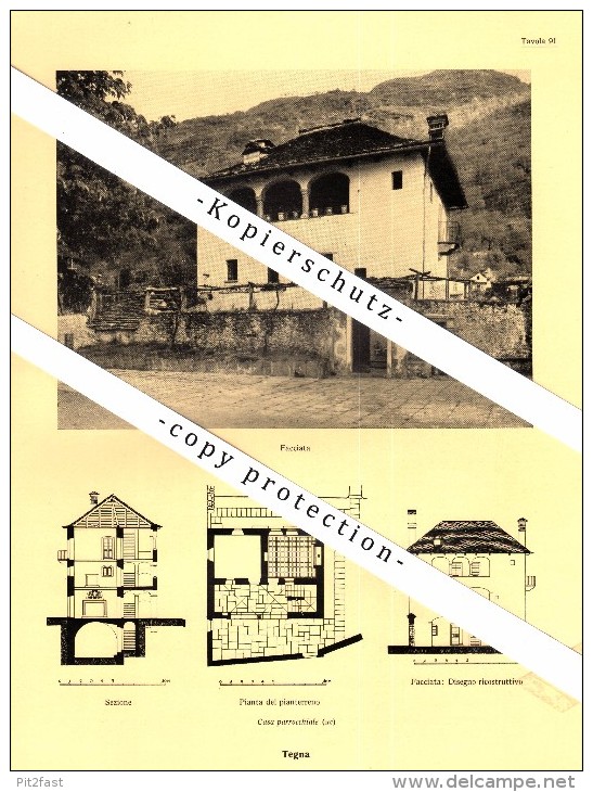 Photographien / Ansichten , 1936 , Tegna , Melezza , Rasa , Prospekt , Architektur , Fotos !!! - Other & Unclassified