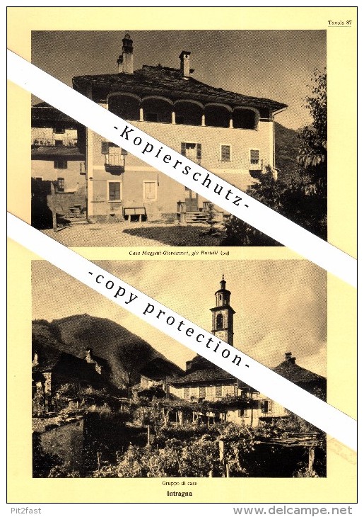 Photographien / Ansichten , 1936 , Verscio , Intragna , Melezza , Prospekt , Architektur , Fotos !!! - Intragna