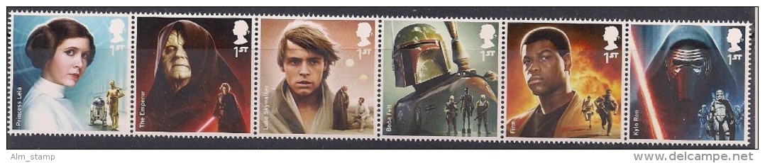 2015 Großbritannien Mi. 3793-3804**MNH . Star Wars - Unused Stamps