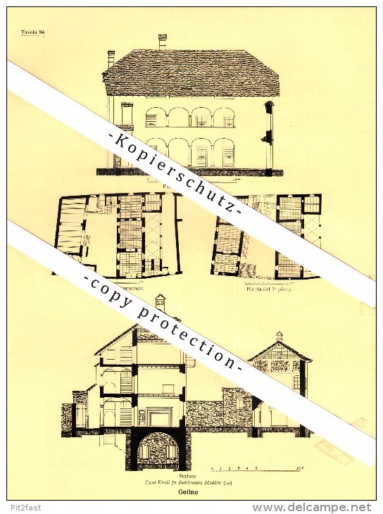 Photographien / Ansichten , 1936 , Losone , Golino , Isole , Melezza , Prospekt , Architektur , Fotos !!! - Losone