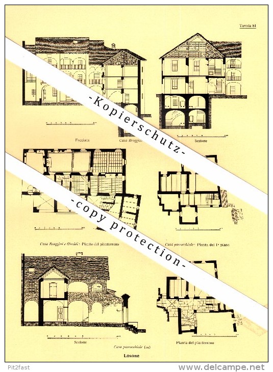 Photographien / Ansichten , 1936 , Losone , Isole , Prospekt , Architektur , Fotos !!! - Losone