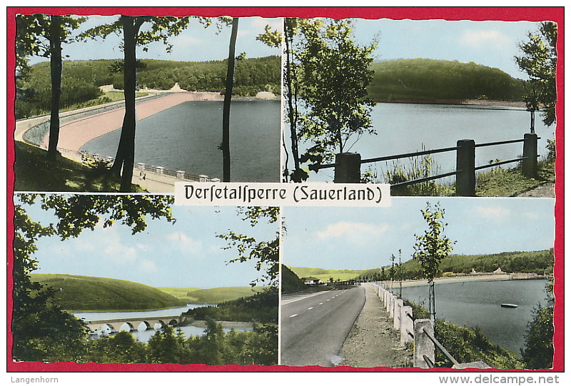 2 Foto-AK 'Versetalsperre' (Sauerland) Bei Lüdenscheid ~ 1966 - Luedenscheid