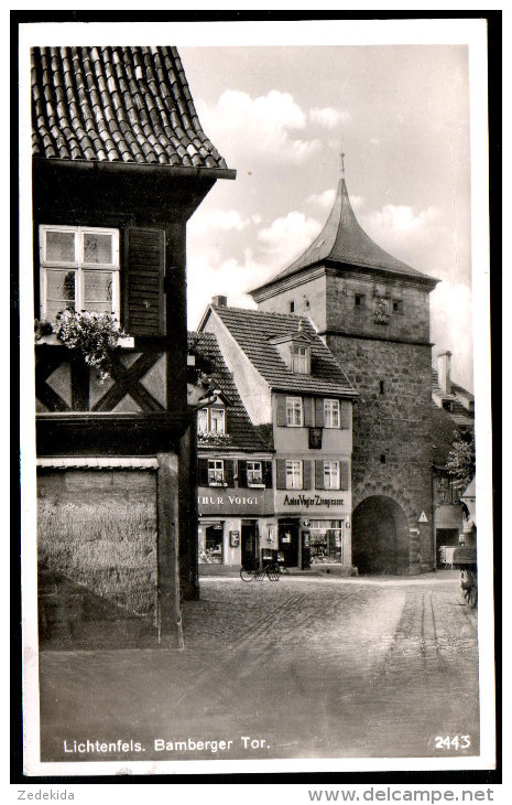 1170 Portofrei - Alte Foto Ansichtskarte Lichtenfels Bamberger Tor Gel 1954 - Lichtenfels