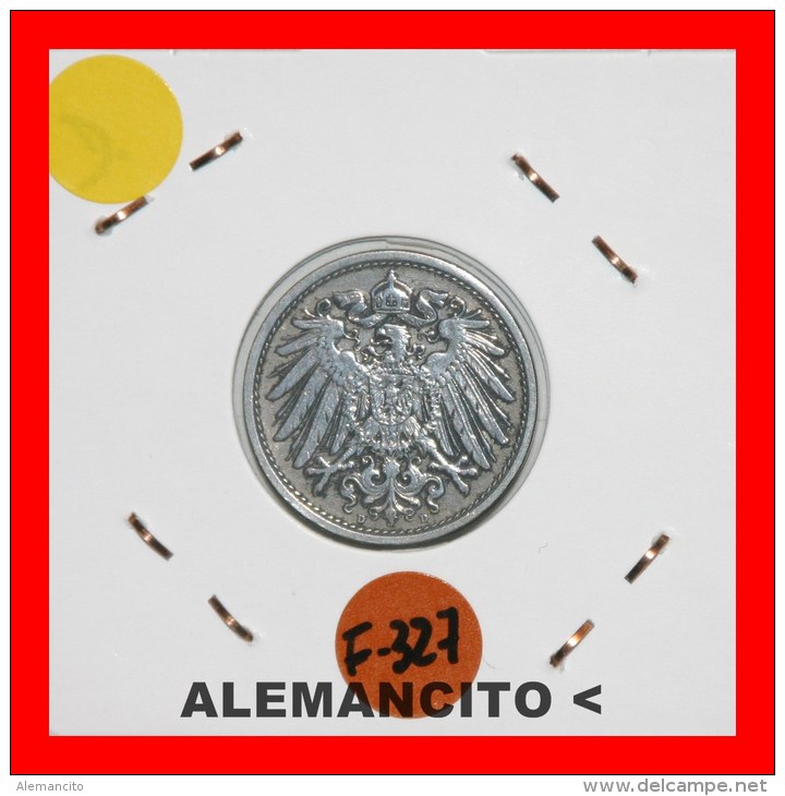 ALEMANIA  -  IMPERIO  -  DEUTSCHES REICH - AÑO 1908-D - 10 Pfennig