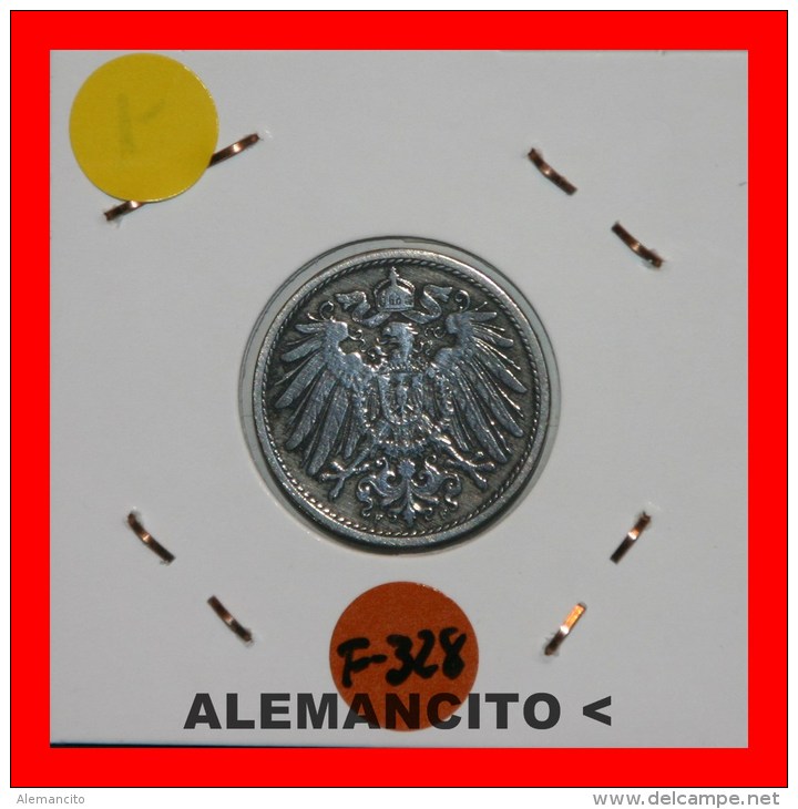 ALEMANIA  -  IMPERIO  -  DEUTSCHES REICH - AÑO 1908-F - 10 Pfennig