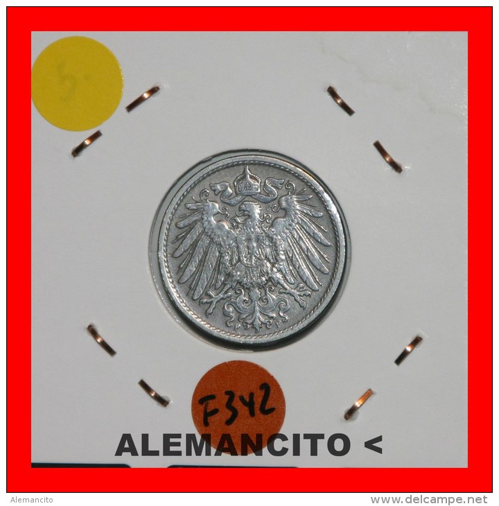 ALEMANIA  -  IMPERIO  -  DEUTSCHES REICH - AÑO 1908-F - 10 Pfennig