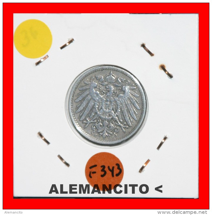 ALEMANIA  -  IMPERIO  -  DEUTSCHES REICH - AÑO 1909-F - 10 Pfennig