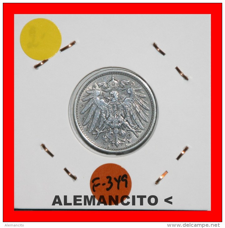 ALEMANIA  -  IMPERIO  -  DEUTSCHES REICH - AÑO 1914-A - 10 Pfennig