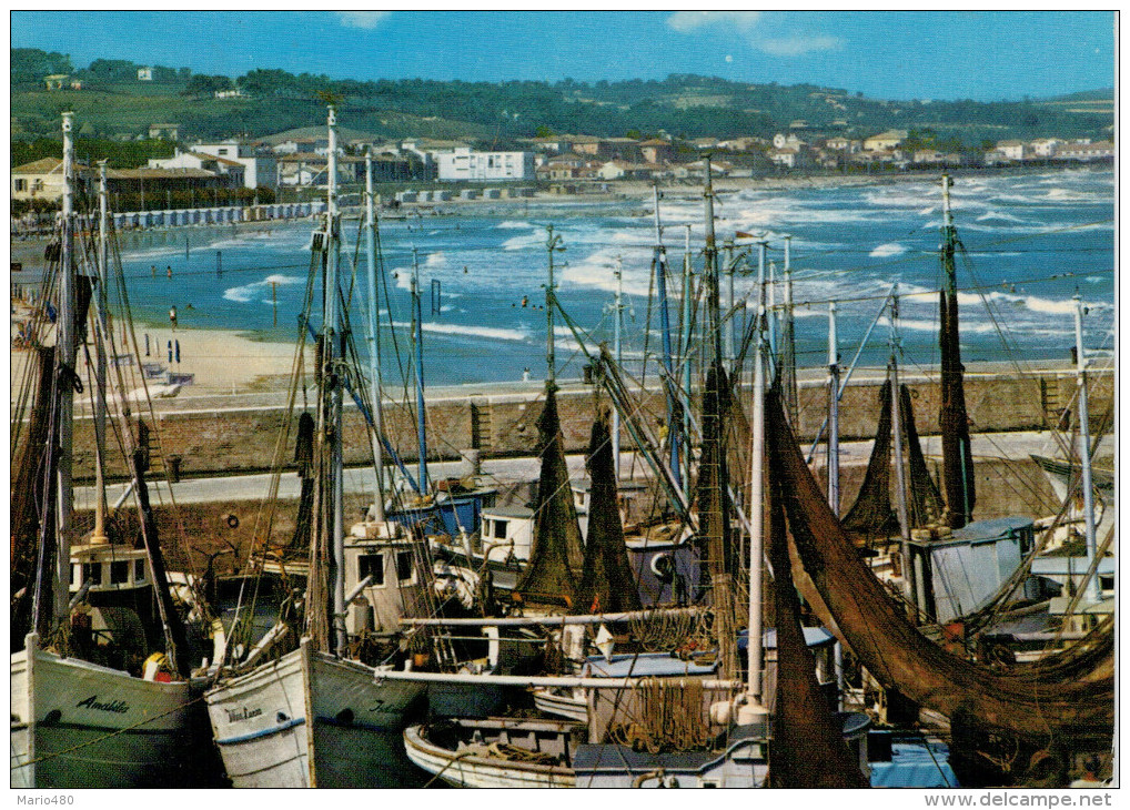 FANO  PORTO  E  SPIAGGIA     (VIAGGIATA) - Fano