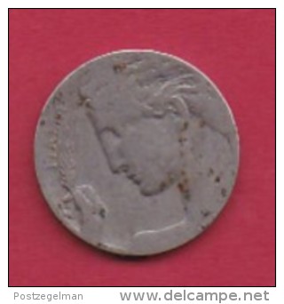 ITALY, 1908, 1 Circulated Coin Of  20 Centesimi, Nickel  KM 44, C3050 - 1900-1946 : Victor Emmanuel III & Umberto II
