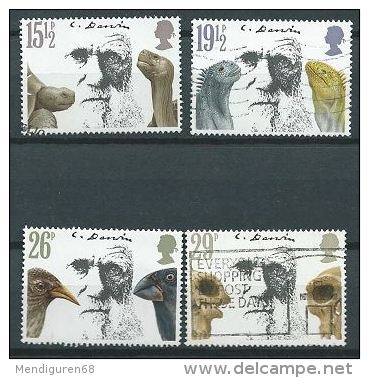 GB 1982 DARWIN SET OF 4 USED SG 1175-78 MI 906-09 SC 965-68 IV 1023-26 - Oblitérés