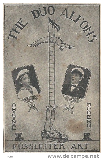 Postcard RA005272 - The Duo Alfons Fussleiter Akt - Circus