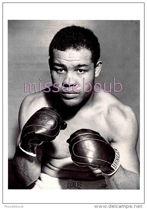 JOE LOUIS - Portrait - Boxeur - Sportif - Dos Vierge - 2 Scans - Sportifs