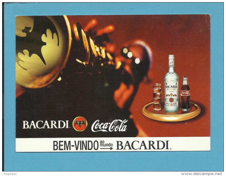 BACARDI E COCA COLA - Bem-Vindo Ao Mundo BACARDI - ADVERTISING - Poscard From PORTUGAL- 2 Scans - Alkohol