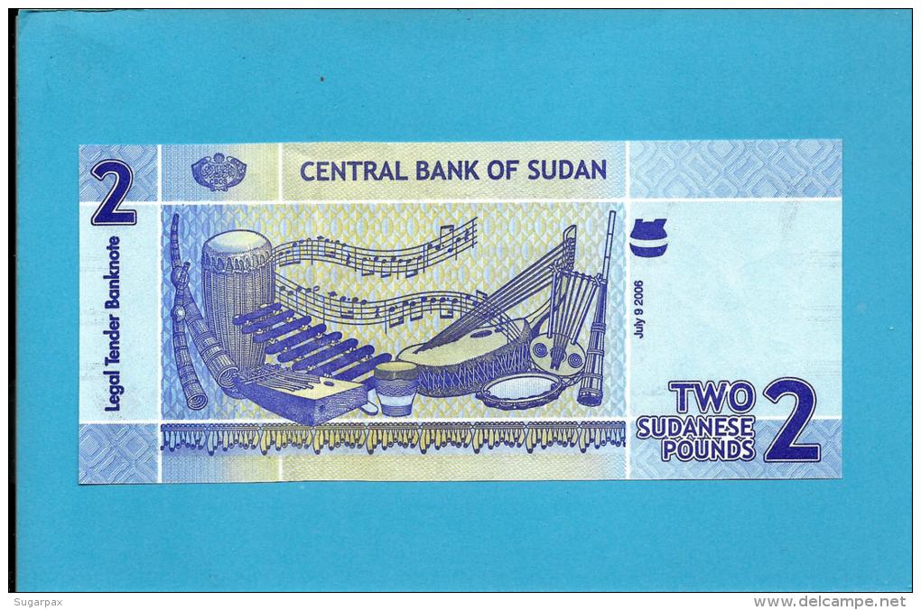 SUDAN - 2  SUDANESE POUNDS - 2006 - P 65 - UNC. - 2 Scans - Sudan