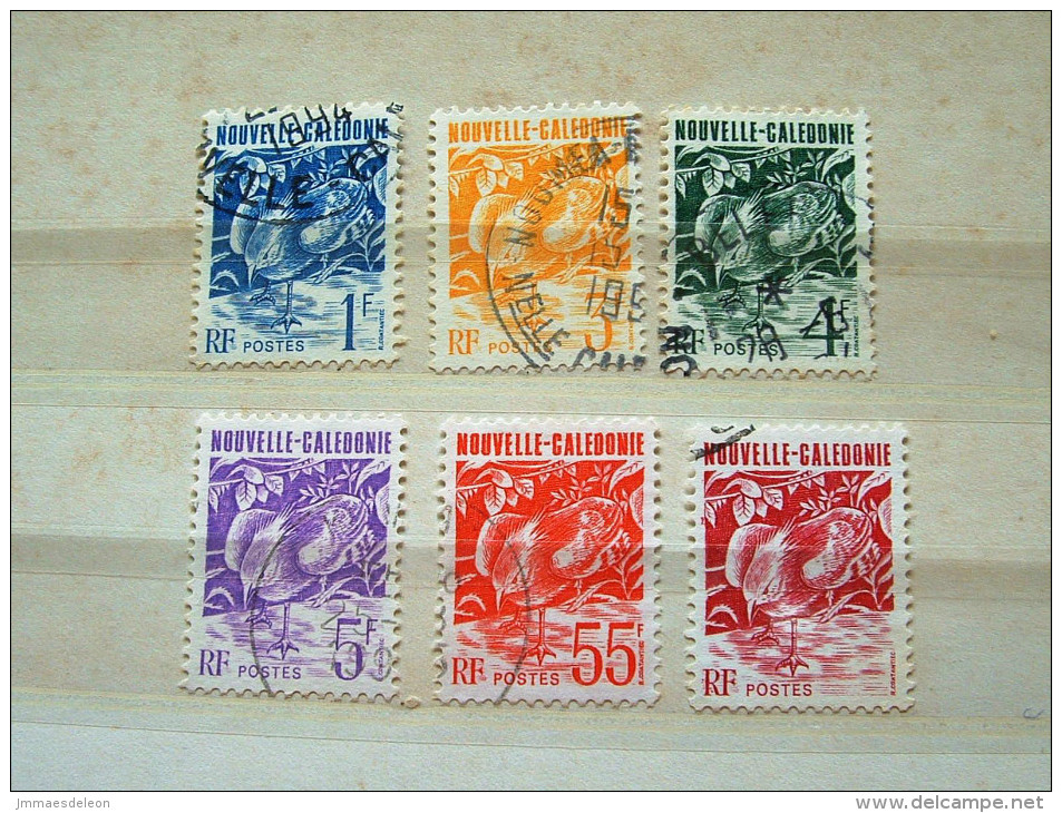 New Caledonia 1990 - 1993 Birds - #591/5 + 675/6 - Gebruikt