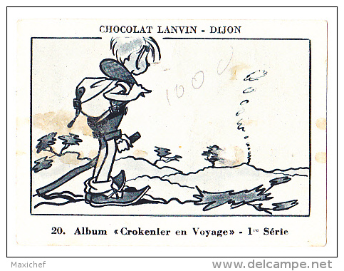 Image Chocolat Lanvin 5.4 X 7.4 - 1er Série, N°20 - Beaume De Venise, N.D. D'Aubune - Verso "Crokenler En Voyage" - Collezioni
