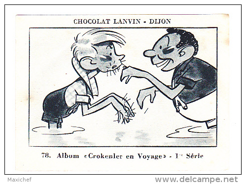 Image Chocolat Lanvin 5.4 X 7.4 - 1er Série, N°78 - La Napoule, Le Château - Verso "Crokenler En Voyage" - Collezioni