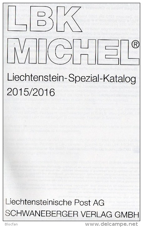 Schweiz+Liechtenstein Spezial Briefmarken Katalog LBK/MICHEL 2015/2016 neu 72€ mit Genf UNO Ämter catalogues of Helvetia