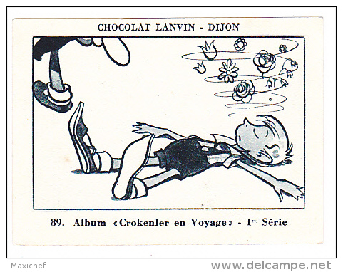 Image Chocolat Lanvin 5.4 X 7.4 - 1er Série, N°89 - Cap D'Antibes - L'Olivette - Verso "Crokenler En Voyage" - Collezioni