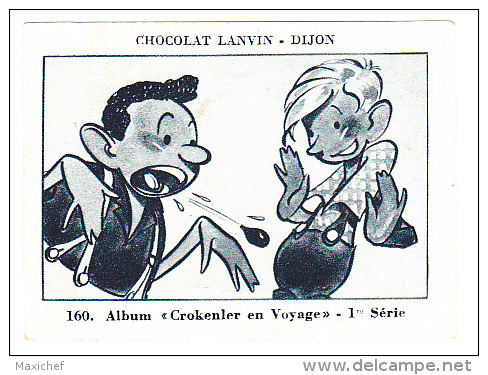 Image Chocolat Lanvin 5.4 X 7.4 - 1er Série, N°160 - Cap Corse (Corse), Pointe Extérieure - Verso "Crokenler En Voyage" - Collections