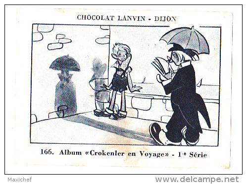 Image Chocolat Lanvin 5.4 X 7.4 - 1er Série, N°166 - Bastia (Corse), Les Remparts - Verso "Crokenler En Voyage" - Collections