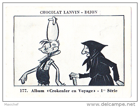 Image Chocolat Lanvin 5.4 X 7.4 - 1er Série, N°177 - Vieux Cimetière Montagne (Corse) - Verso "Crokenler En Voyage" - Collections