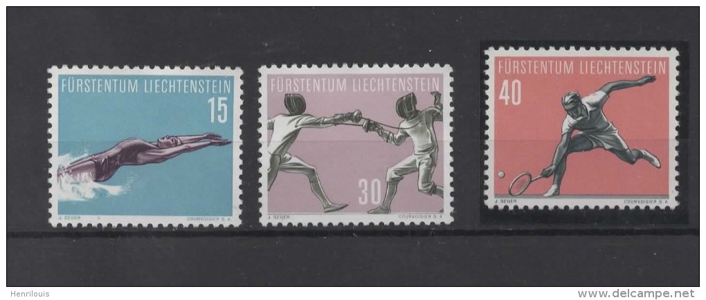 LIECHTENSTEIN  Timbre Neuf ** De 1958 (  Ref154 A )  Sport- Tennis - Unused Stamps