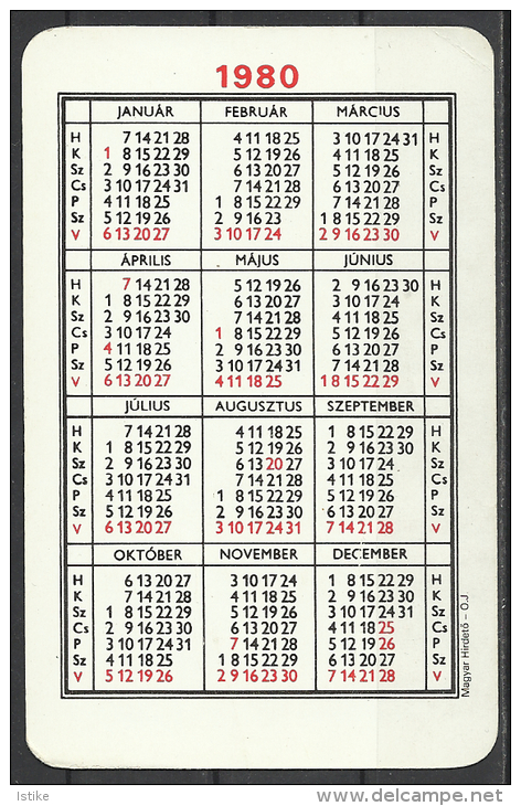 Hungary, Playing Card,  Hotels And Restaurants  Advertising, 1980 - Tamaño Pequeño : 1971-80