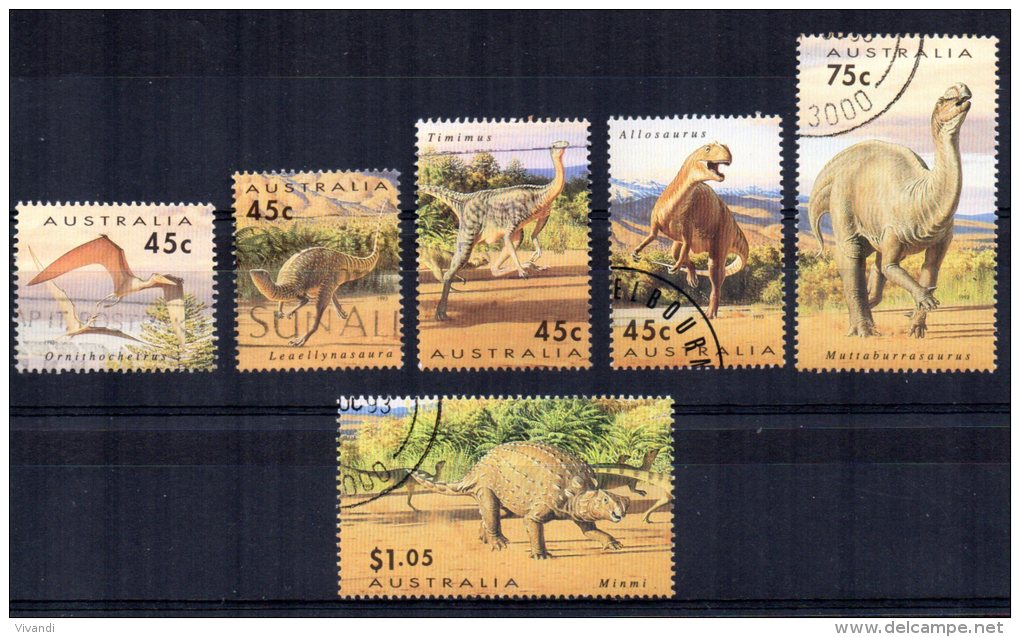 Australia - 1993 - Prehistoric Animals - Used - Oblitérés