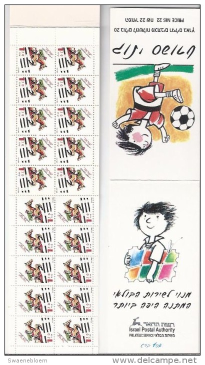 IL.- Israël Stamps.1997.- Sport Booklet**. Mi. 1414. Horses Sport**. Horse Rider**. Football. Voetbal - Booklets