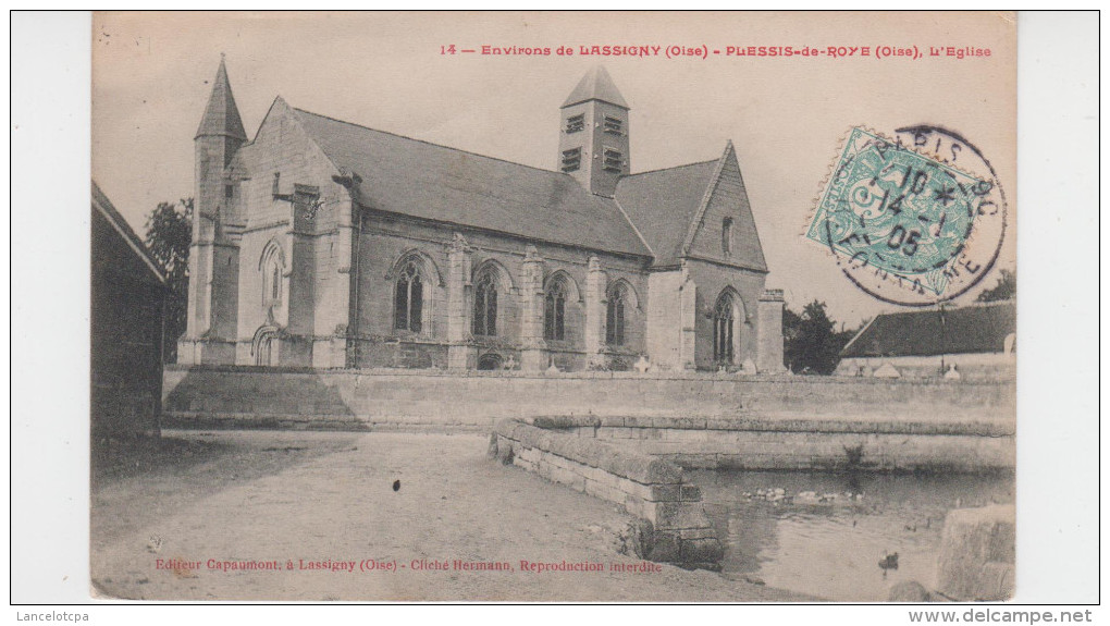 60 - ENVIRONS LASSIGNY / EGLISE DE PLESSIS DE ROYE - Lassigny