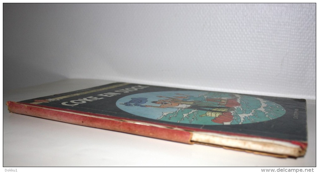 Tintin - Coke En Stock - Par Hergé - Edition Casterman De 1958 - Quatrième Plat B24, Imp. Danel N° 1937 - Tintin